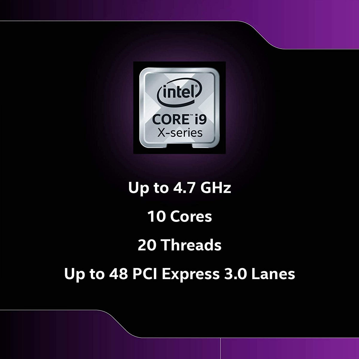Intel Core 10th Gen i9-10900X LGA2066 खुला डेस्कटॉप प्रोसेसर 10 कोर 4.7GHz 19MB कैश तक 