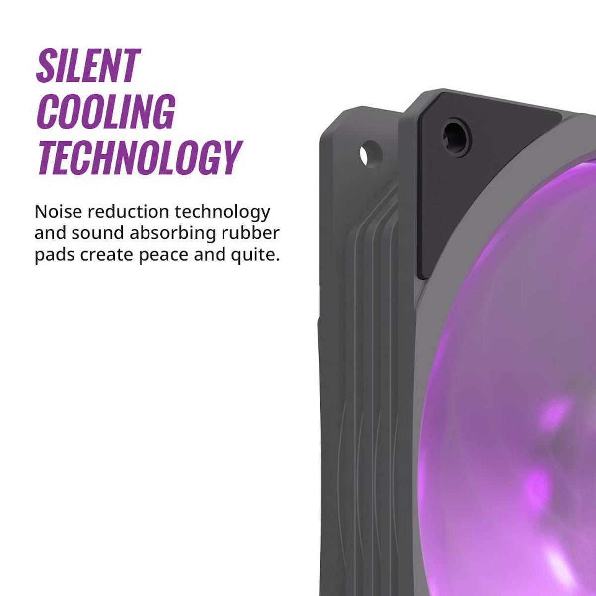 Cooler Master MasterFan SF120R RGB 120mm Case Fan with Silent Cooling Technology and Jam Protection