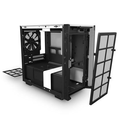 NZXT H210 Compact Mini-ITX Case Cabinet with Tempered Glass and Two 120mm Pre-Installed Fans