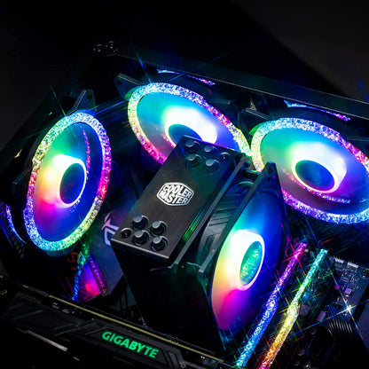 Cooler Master MasterFan MF120 Prismatic 3in1 Pack ARGB CPU Case Fan with Wired Controller