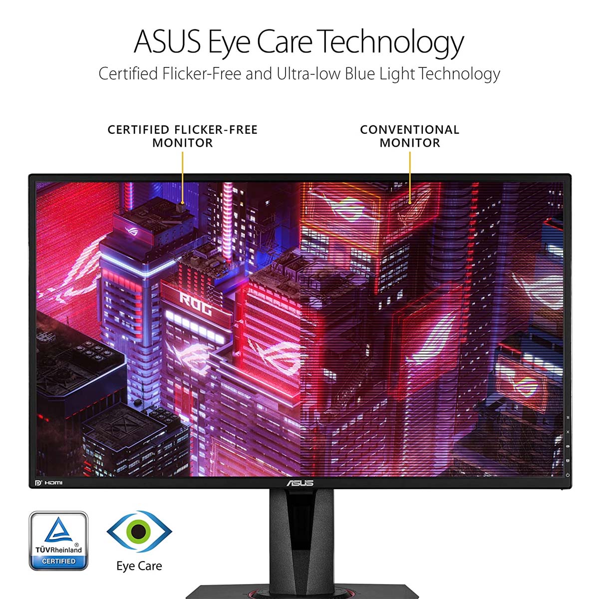 ASUS TUF VG27AQ 27 Inch WQHD Gaming Monitor with G-SYNC and 2W Dual Stereo Speakers