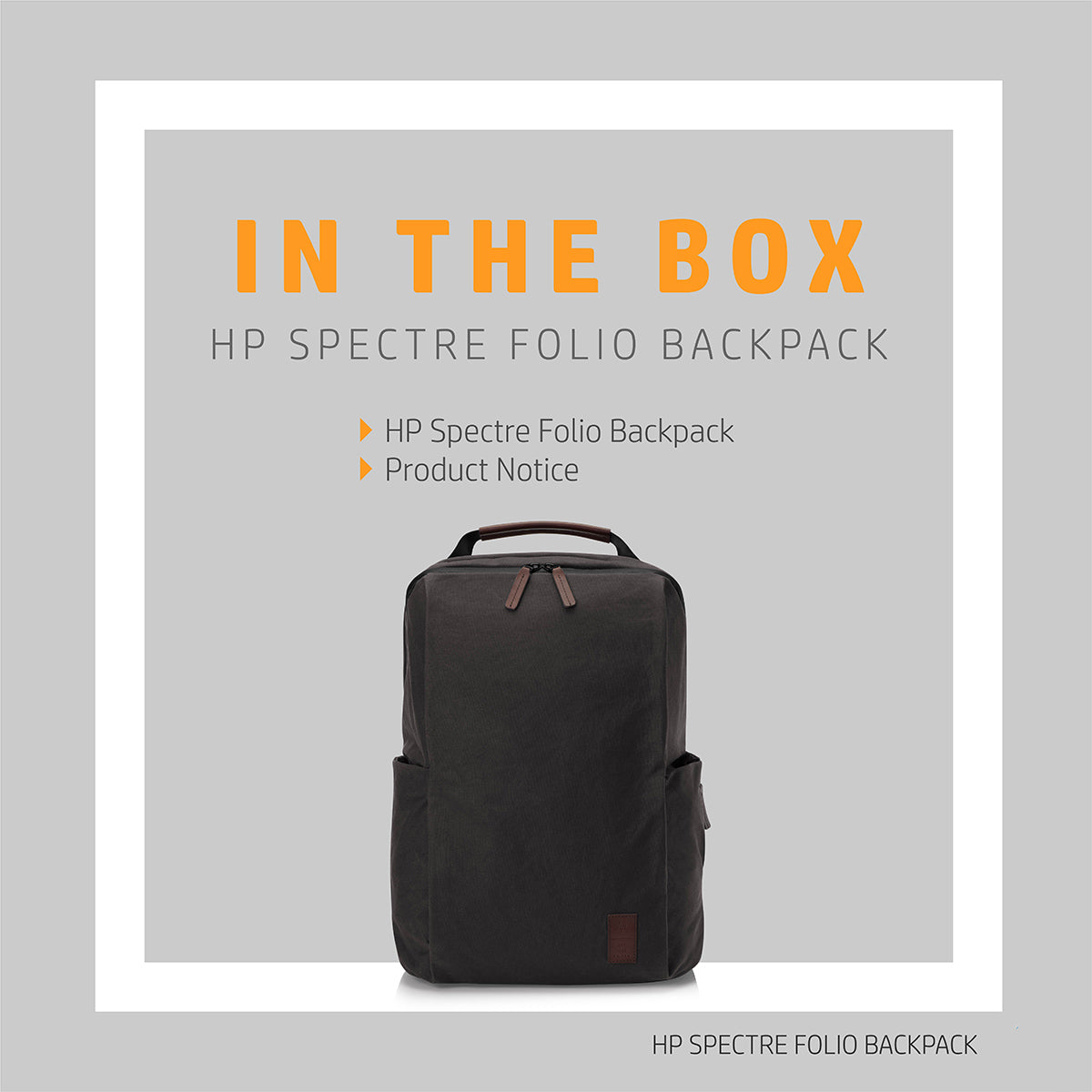 HP Spectre Folio Backpack for 15.6 Inch Laptops with RFID Pockets and Water Resistant Material