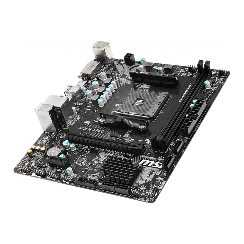 MSI A320M-A PRO AMD AM4 m-ATX Motherboard with Core Boost and DDR4 Boost
