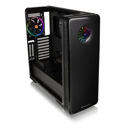Thermaltake View 28 RGB ATX Mid Tower Cabinet with Gull-Wing Window and One Pre-Installed 120mm Fan