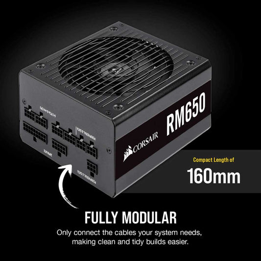 CORSAIR RM 650W Full Modular 80 Plus Gold SMPS Power Supply