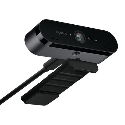 Logitech BRIO 4K Webcam with HDR 5x FHD Zoom Infrared sensor and External Privacy Shutter
