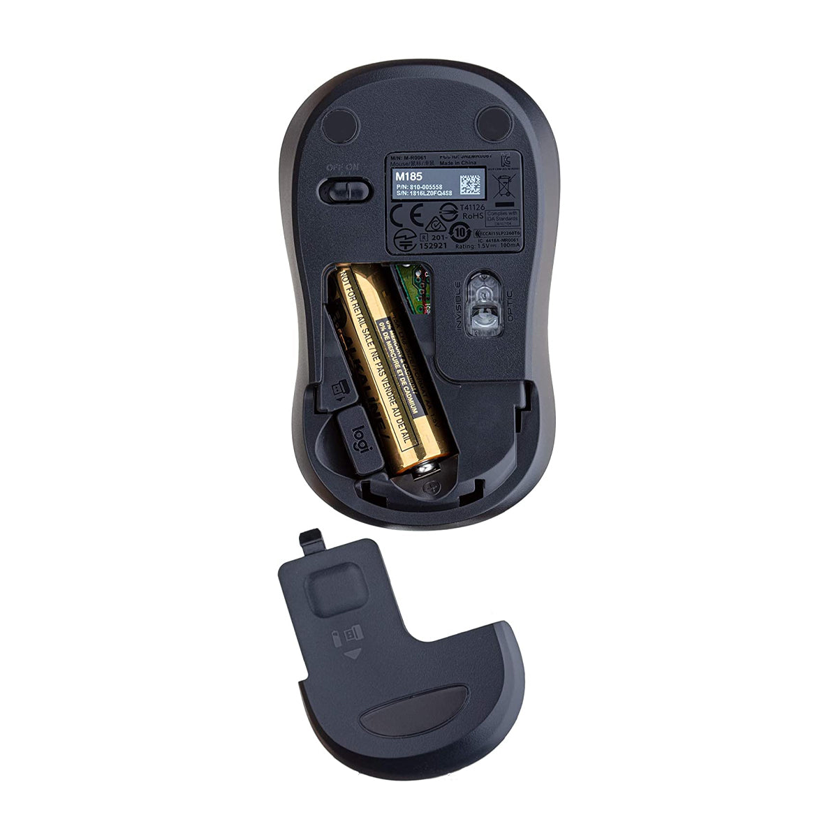 [RePacked] Logitech M185 Wireless Optical Mouse with 2.4 Ghz Technology and 12 Month Battery Life