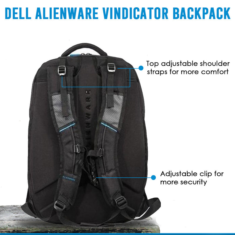 Dell Alienware Vindicator 17 AWV17BP2.0 Gaming Laptop Backpack with Water Resistant Exterior
