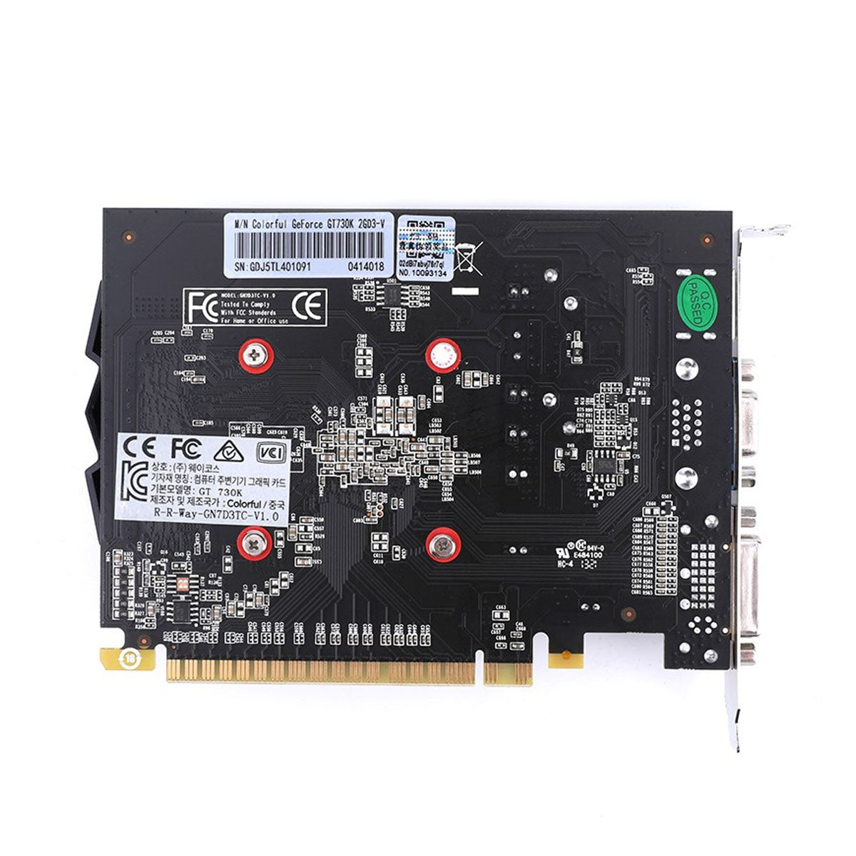 रंगीन GeForce GT 730K 2GB DDR3 64-बिट ग्राफिक्स कार्ड 