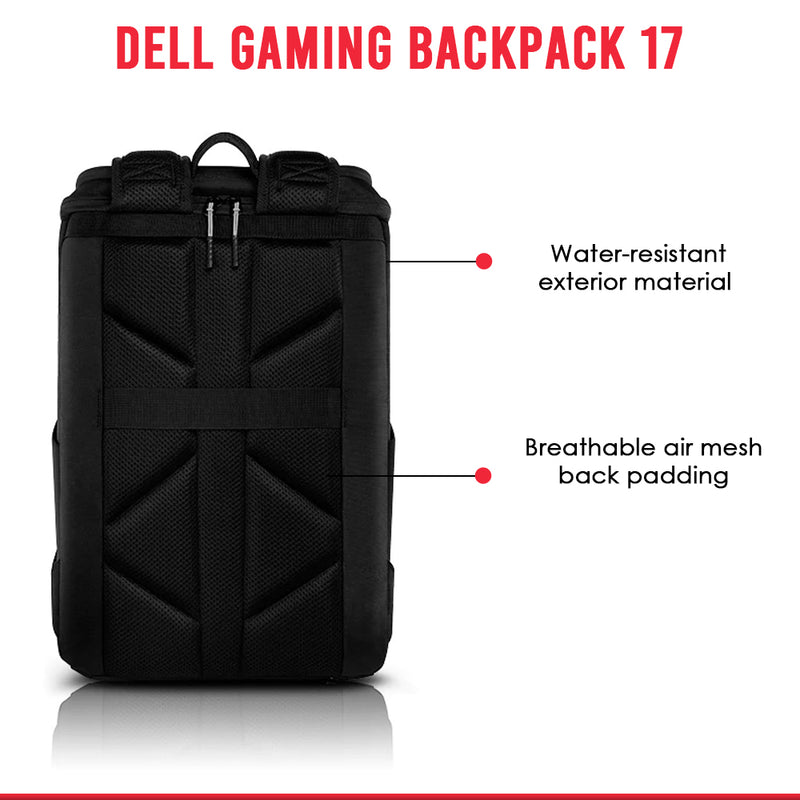 Dell - Anytime, anywhere. The Dell Gaming Backpack 15 is made with weather  proof materials and has enough room for all your gaming accessories.  Protect your gaming ace wherever you go. Get