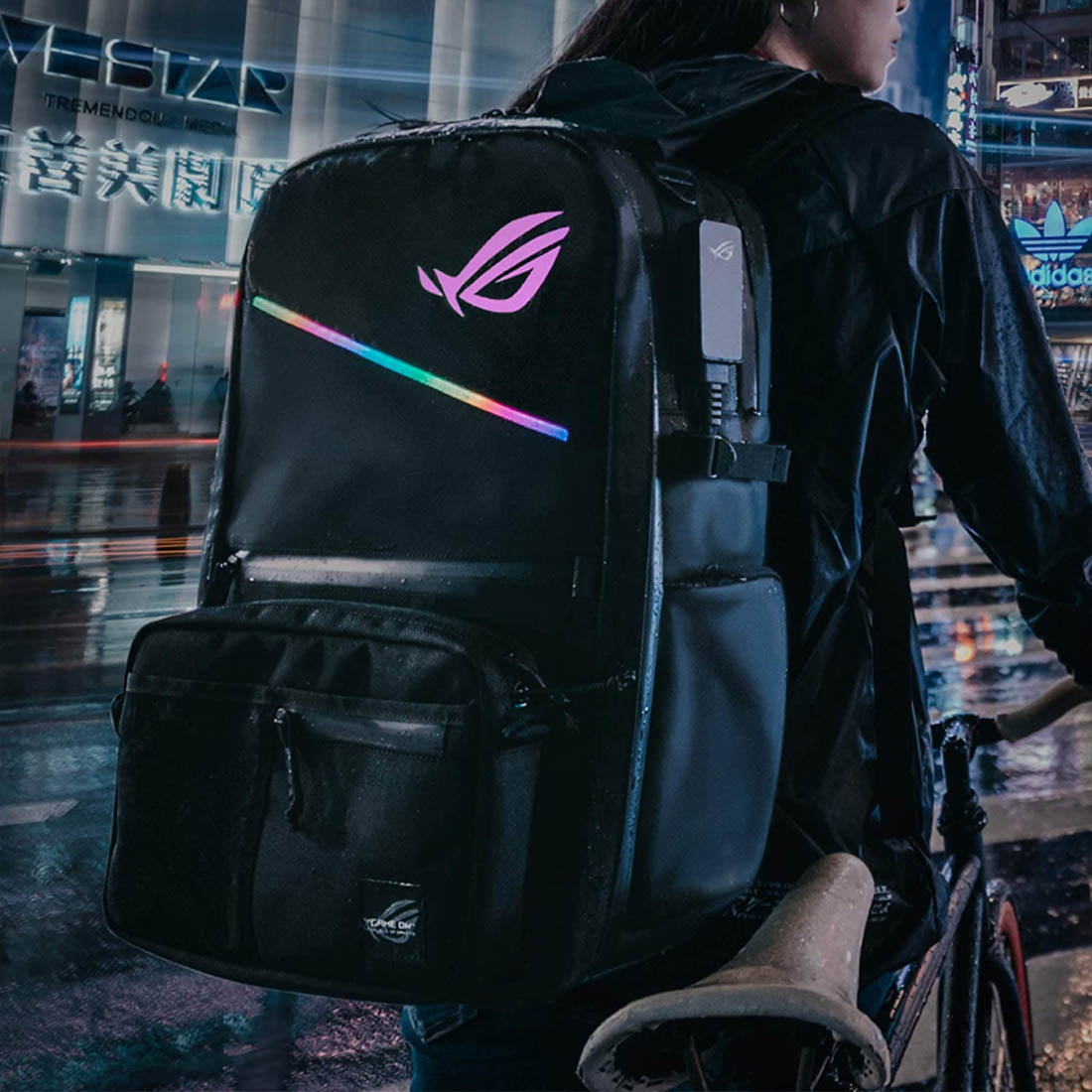 Asus ROG Ranger BP3703G RGB Modular Backpack for 17-inch Laptop with Water-Repellent Material