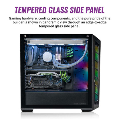 [RePacked] Cooler Master MasterBox MB520 ARGB ATX Mid-Tower Cabinet with Three Pre-Installed ARGB Fans
