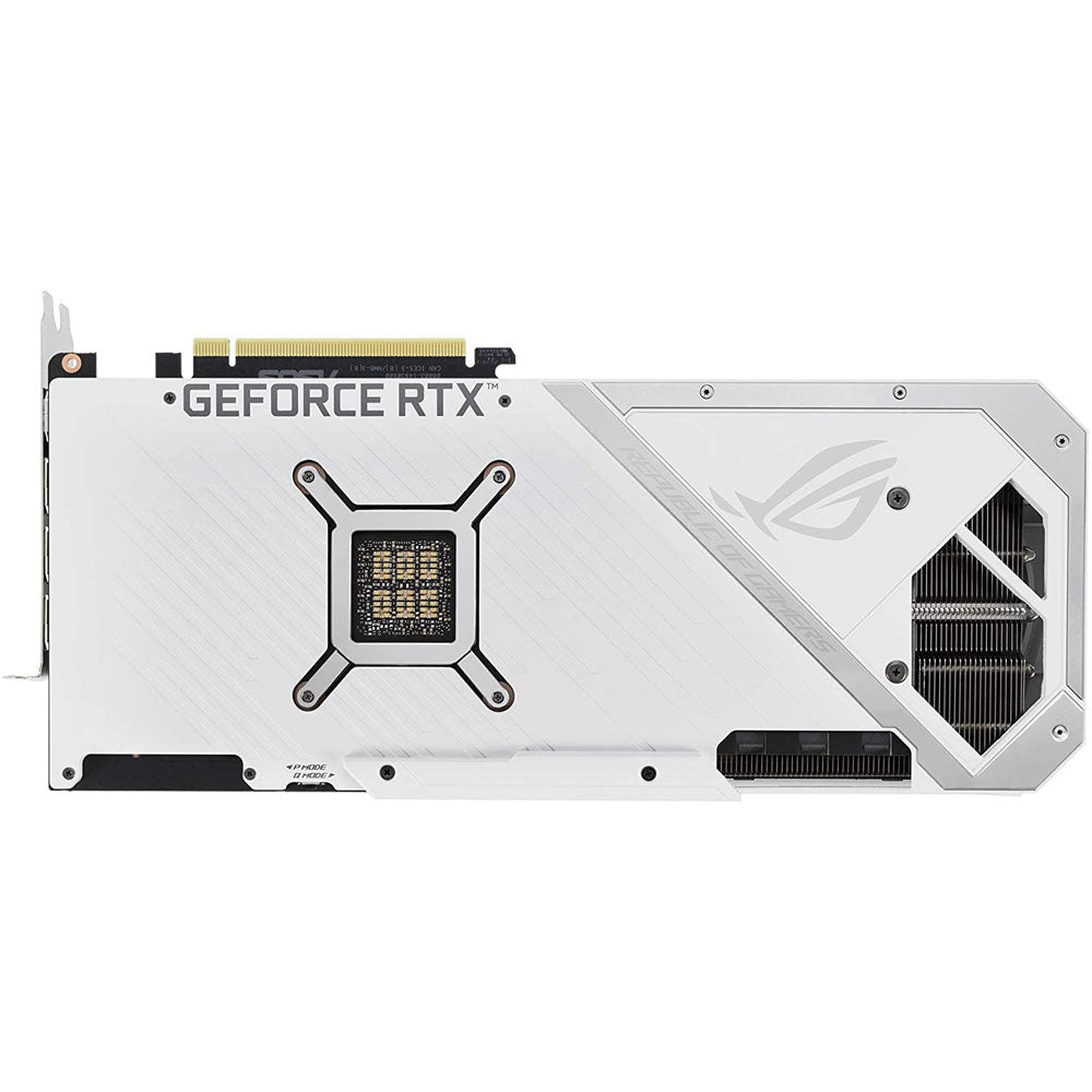 ASUS ROG STRIX NVIDIA GeForce RTX 3090 सफ़ेद OC गैर LHR संस्करण ग्राफ़िक्स कार्ड 24GB GDDR6X 384-बिट DLSS AI रेंडरिंग के साथ