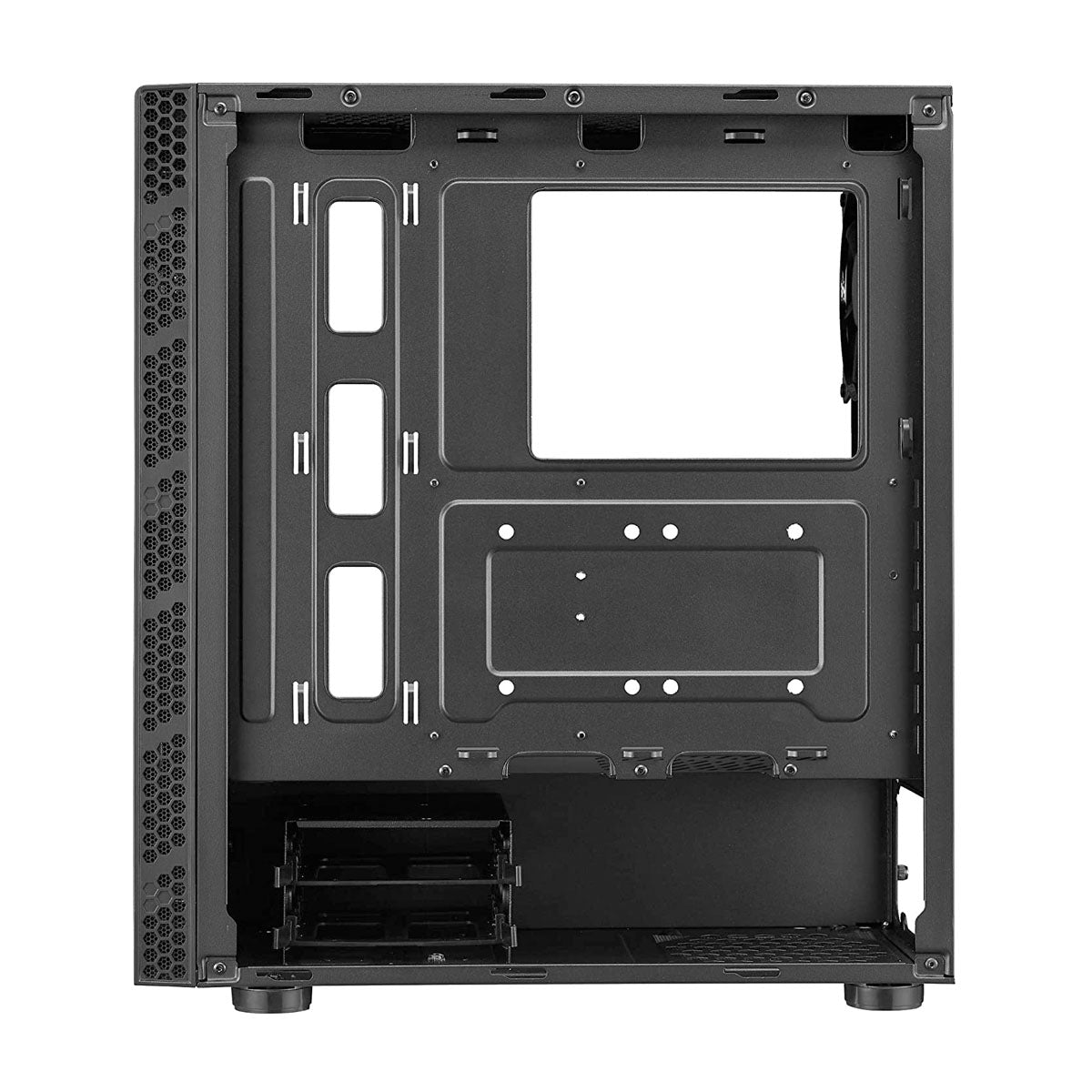 Cooler Master MasterBox MB600L V2 Mid-Tower Cabinet with Steel Side Panel and 120mm Rear Fan