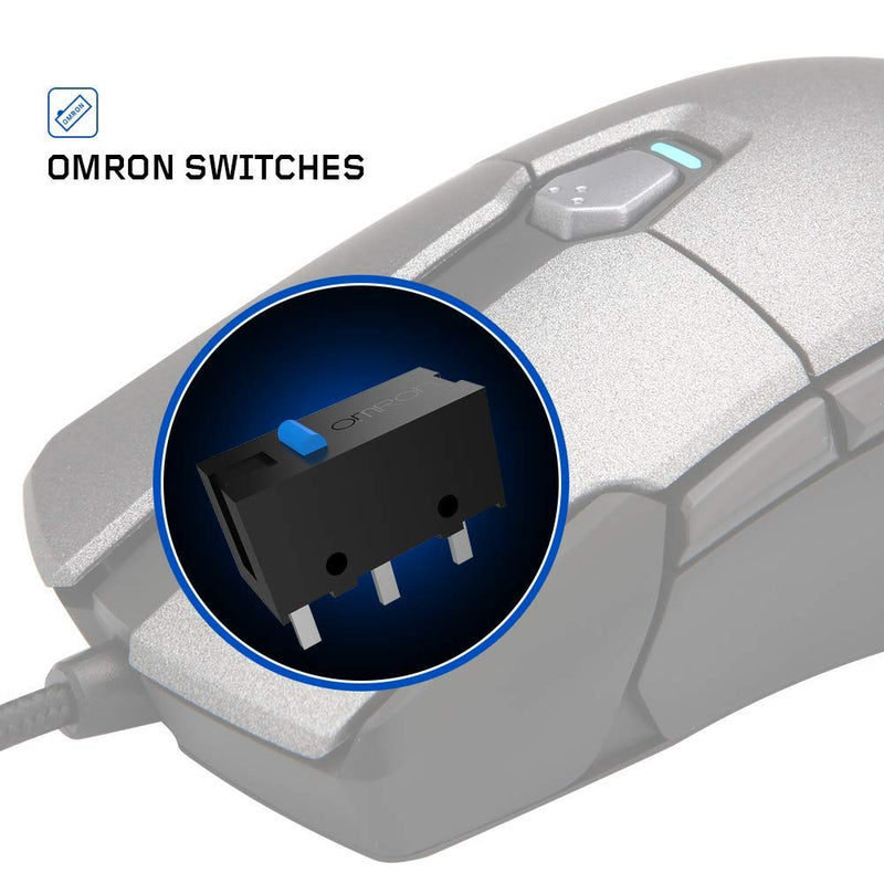 XANOVA Mensa Pro RGB Gaming Mouse with PWM Sensor OMRON Switches and Programmable DPI