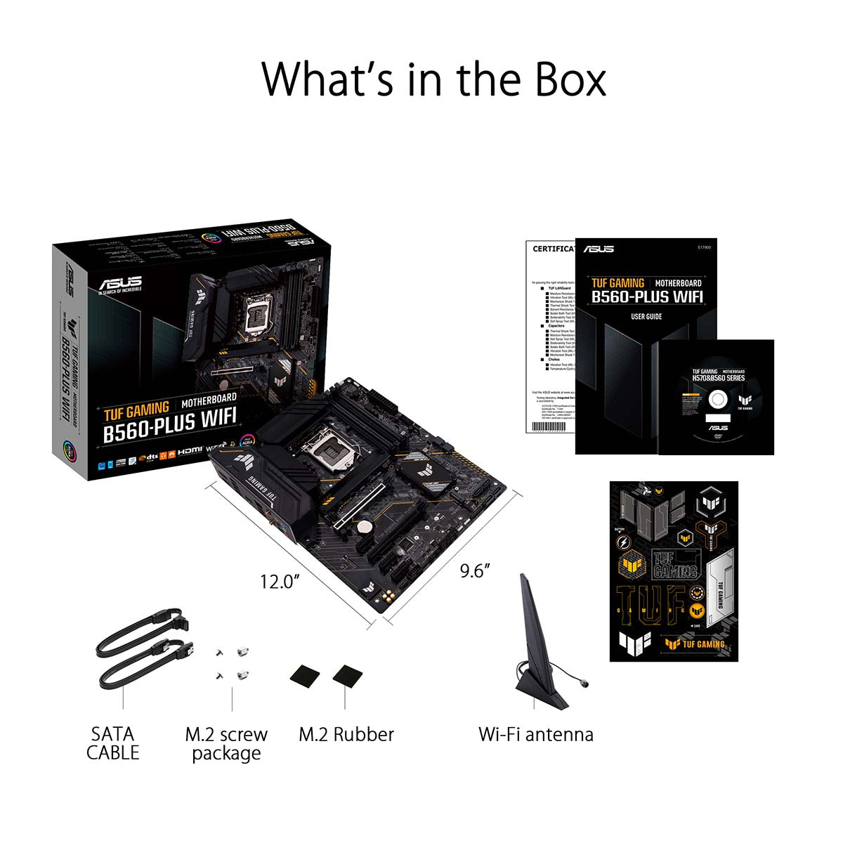 [RePacked] ASUS TUF Gaming B560-Plus WiFi LGA 1200 ATX Motherboard with Thunderbolt 4 and AI Noise Cancellation