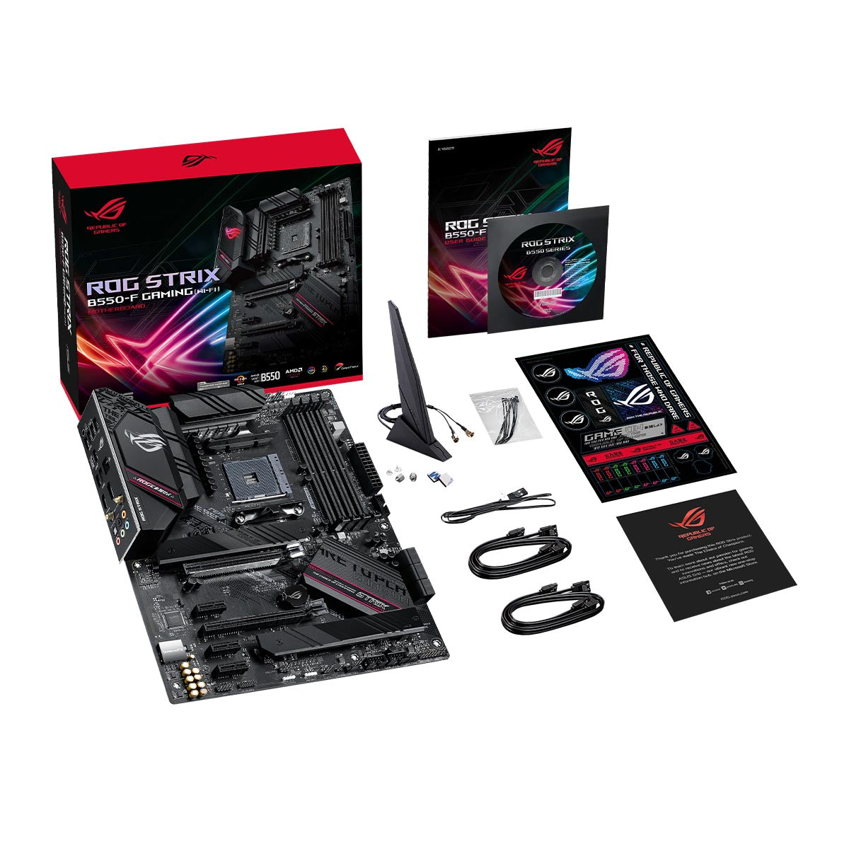 ASUS ROG STRIX B550-F AMD AM4 ATX Gaming WIFI Motherboard with PCIe 4.0 and AI Networking