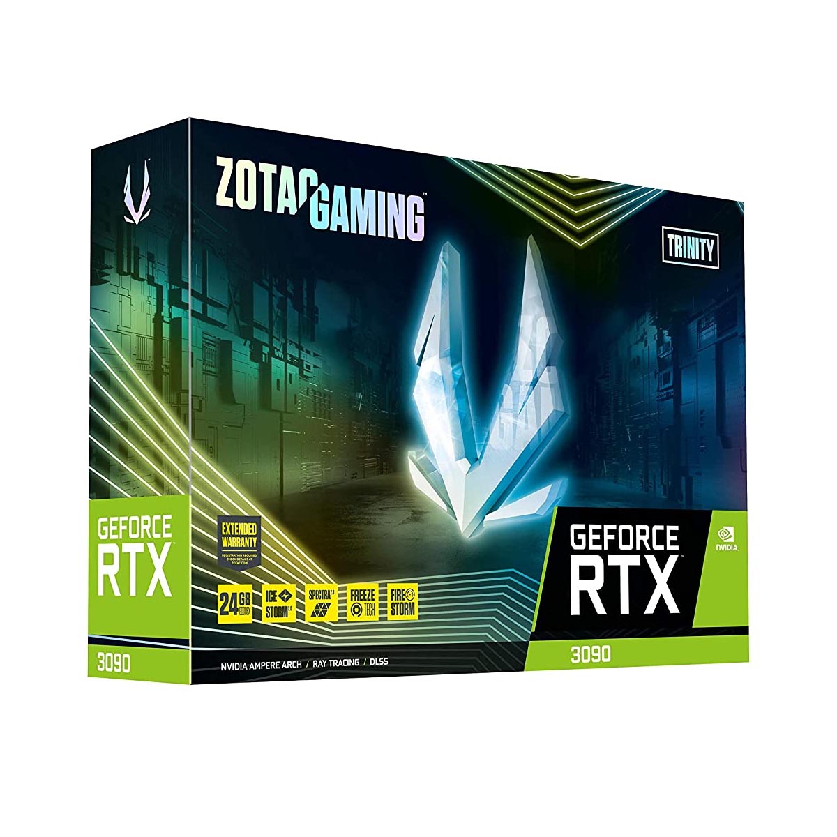 Zotac गेमिंग GeForce RTX 3090 ट्रिनिटी 24GB GDDR6X 384-बिट ग्राफ़िक्स कार्ड