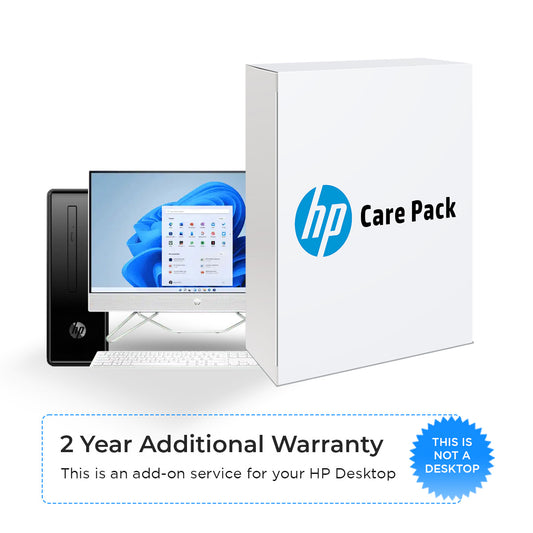 HP AIO और डेस्कटॉप के लिए HP केयर पैक 2 साल की अतिरिक्त वारंटी - AIO या डेस्कटॉप नहीं