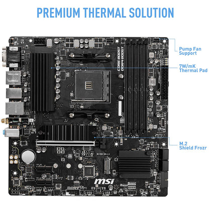 MSI B550M PRO-VDH WiFi Micro-ATX Motherboard with DDR4 4400+MHz PCIe 4.0 and Core Boost