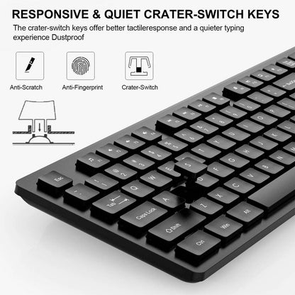 [RePacked]Dell KM636 Wireless Keyboard and Optical Mouse Combo