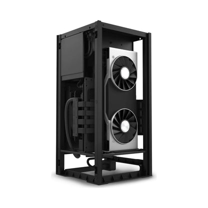 NZXT H1 SFF Mini-ITX Case with Integrated 650W 80+ Gold PSU 140mm AIO Watercooler and PCIe 3.0 High-Speed Riser Card