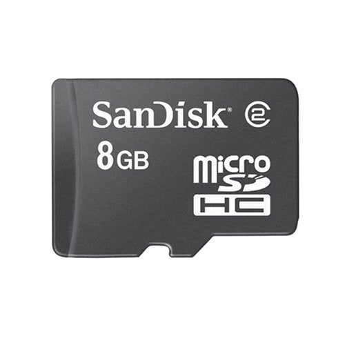 SanDisk microSDHC 8GB Card with SD Adapter (SDSDQ-8192)