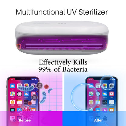 Portronics PuriFi 102  Multifunctional UV Steriliser Box with Wireless Charger and Magnetic Switch