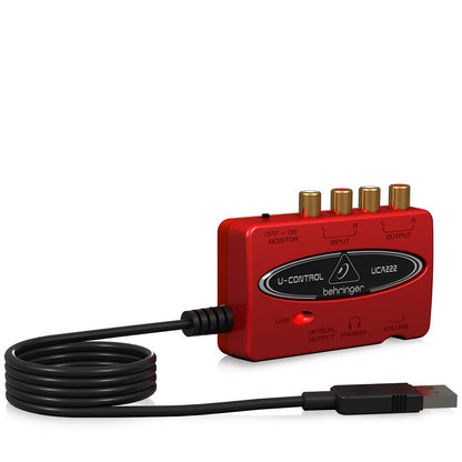 Behringer UCA222 USB Audio Interface with Digital Output and Ultra-Low Latency