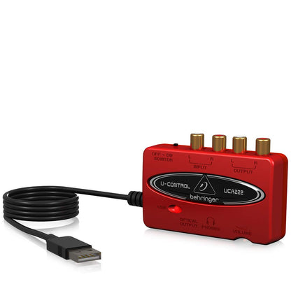 Behringer UCA222 USB Audio Interface with Digital Output and Ultra-Low Latency