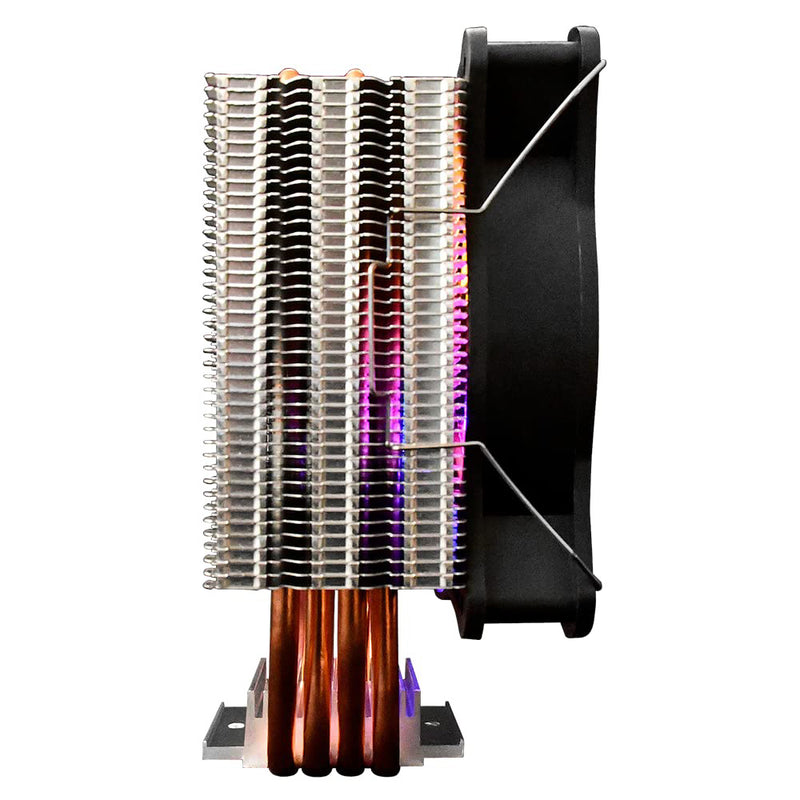 Gamdias BOREAS E1-410 LITE CPU Air Cooler with 120mm PWM Fixed Rainbow Color Fan for AMD and Intel with LGA 1200 Bracket
