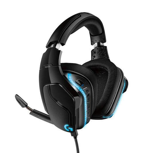 Logitech G633S Over-Ear Gaming RGB Headset with 7.1 Surround Sound 50mm Drivers Mic and Lightsync