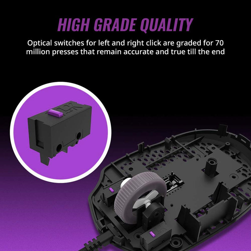 Cooler Master MM720 Matte Black RGB Claw Grip Lightweight Mouse From TPS Technologies