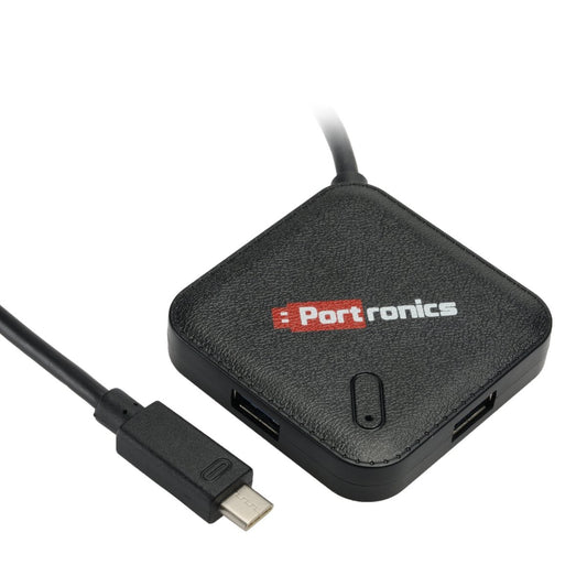 Portronics MPort 34 USB हब UBS-C कनेक्टिविटी और 4 USB पोर्ट के साथ