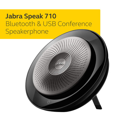 Jabra Speak 710 वायरलेस ब्लूटूथ स्पीकर माइक्रोफ़ोन और 2 डिवाइस तक कनेक्टिविटी के साथ
