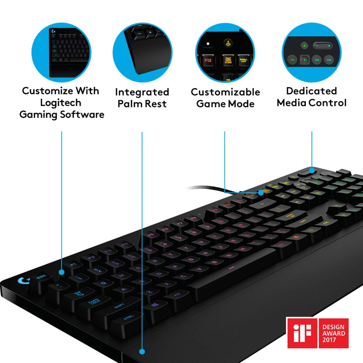 Buy Logitech G213 Prodigy Wired USB RGB Gaming Keyboard TPSTech