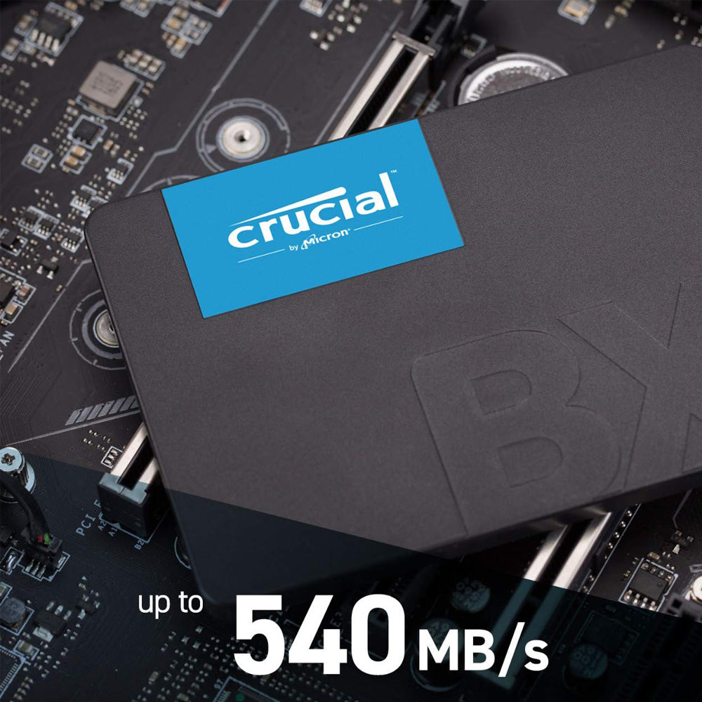 Crucial BX500 480GB 3D NAND SATA 2,5 tums Intern SSD - Upp till 540MB/s -  CT480BX500SSD1 : : Elektronik