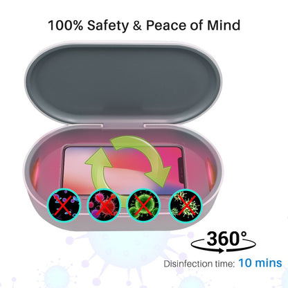 Portronics PuriFi 102  Multifunctional UV Steriliser Box with Wireless Charger and Magnetic Switch