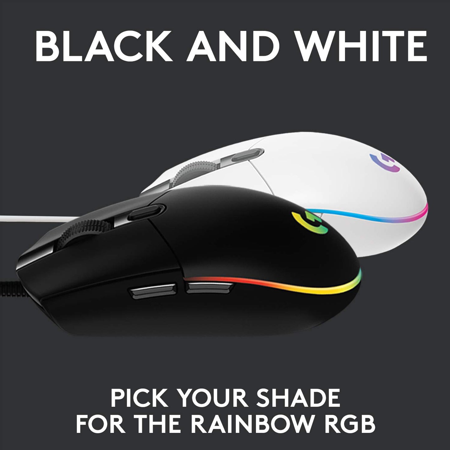 Logitech G102 Lightsync RGB Wired Optical Gaming Mouse - Black