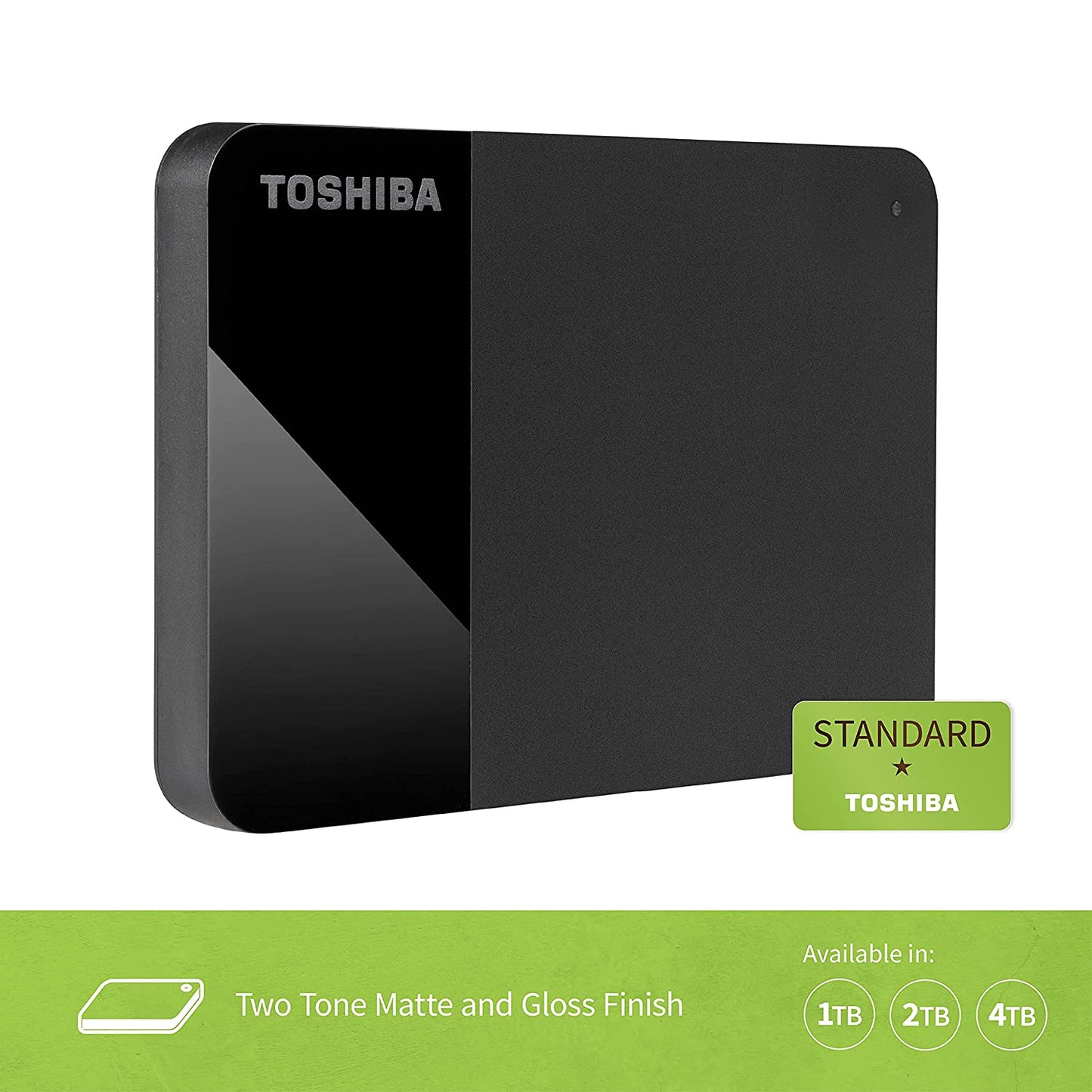 [पुन: पैक किया गया] Toshiba Canvio रेडी 2TB पोर्टेबल हार्ड ड्राइव सुपरस्पीड USB 3.0 के साथ
