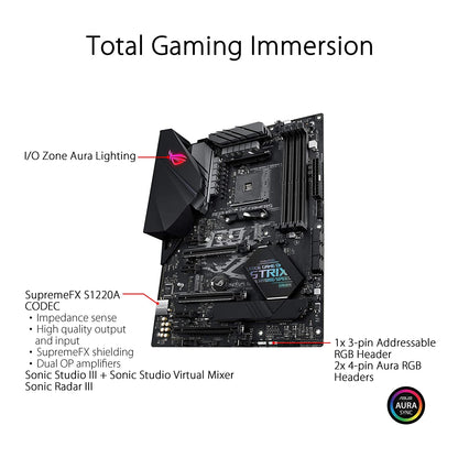 ASUS ROG STRIX B450-F Gaming II AMD AM4 ATX Motherboard with Dual PCIe M.2