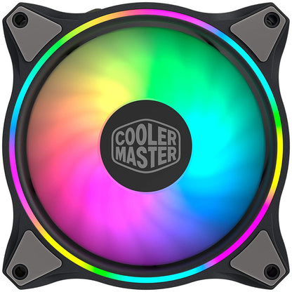 Cooler Master MasterFan MF120 Halo 120mm Case Fan 3 in1 Pack with Dual Loop ARGB Lighting and Low Noise Design