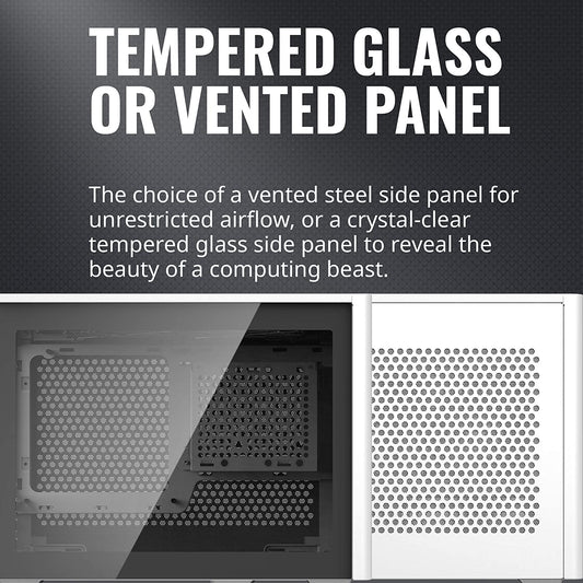 Cooler Master MasterBox NR200P Mini-ITX Cabinet with Tempered Glass Panel and Two Pre-installed Fans