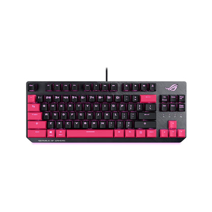 ASUS ROG Strix Scope TKL Electro Punk Mechanical Gaming Keyboard with Cherry MX Switch  and Lightsync RGB
