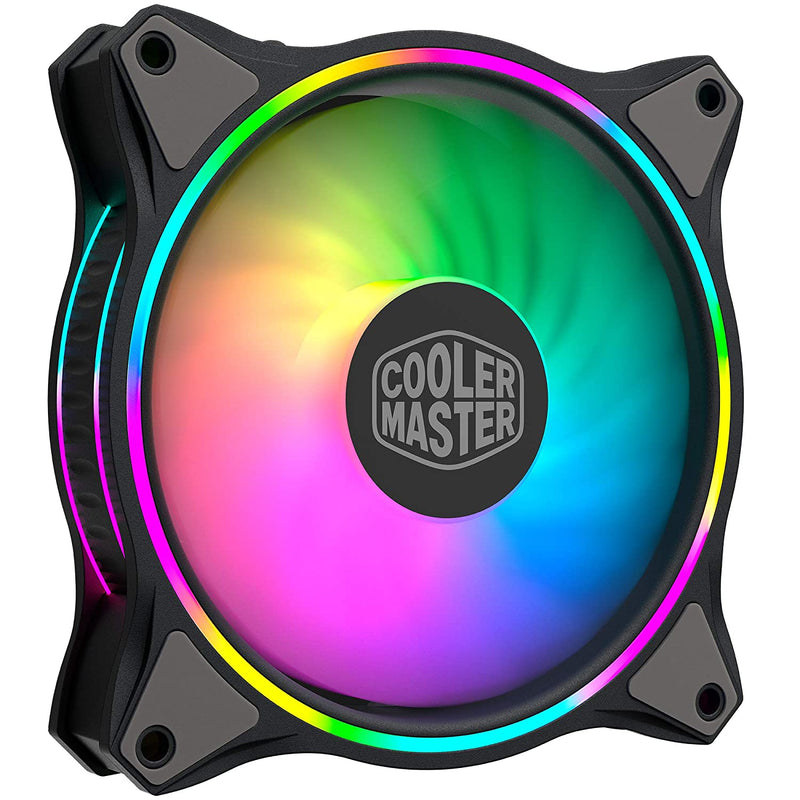 Cooler Master MasterFan MF120 Halo 120mm Case Fan 3 in1 Pack with Dual Loop ARGB Lighting and Low Noise Design