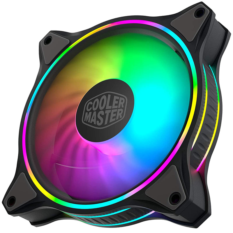 Cooler Master MasterFan MF120 Halo 120mm Case Fan 3 in1 Pack with Dual Loop ARGB Lighting and Low Noise Design