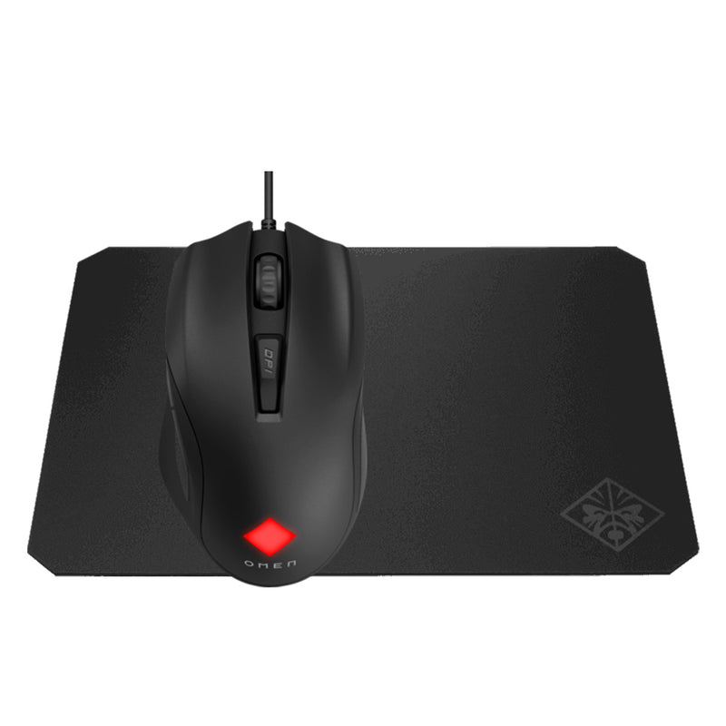 HP OMEN 8BC52AA Vector Essential RGB Gaming Wired Mouse with OMEN Gaming Mousepad 200 Combo