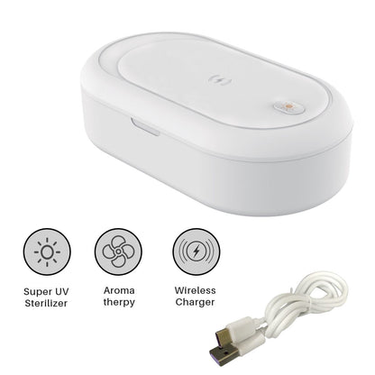 Portronics PuriFi 102  Multifunctional UV Steriliser Box with Wireless Charger and Magnetic Switch