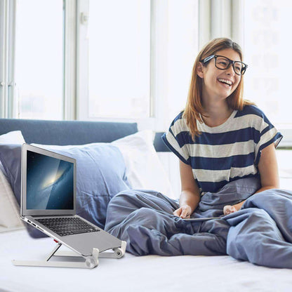 Portronics POR-835 My Buddy Lite Laptop Stand with Light and Foldable Design