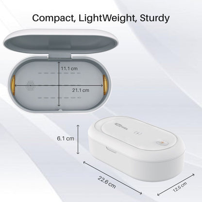 Portronics PuriFi 102  Multifunctional UV Steriliser Box with Wireless Charger and Magnetic Switch
